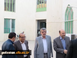 حضور سرپرست دانشگاه فرهنگیان و مدیرکل آموزش و پرورش استان در منزل دانشجو رضا ایگدری 2