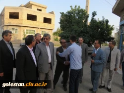 حضور سرپرست دانشگاه فرهنگیان و مدیرکل آموزش و پرورش استان در منزل دانشجو رضا ایگدری 7