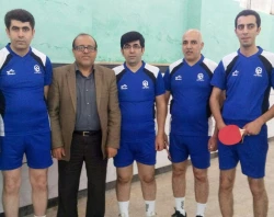 کسب مقام نائب قهرمانی تیم تنیس روی میز کارکنان دانشگاه فرهنگیان استان گلستان