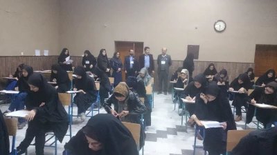 بازدید خانم دکتر غریبیان رئیس اداره آموزش و پژوهش و آقای دکتر یوسفی گرجی رئیس اداره نظارت و ارزیابی از امتحانات پردیس امام خمینی (ره)