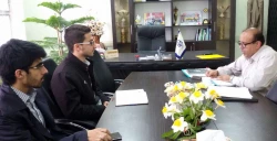 نشست رئیس و دبیر کمیته اجرایی دانشجویی جشنواره فرهنگی با سرپرست دانشگاه فرهنگیان استان گلستان