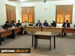 جلسه ارائه  مشکلات و پیشنهادات واحد درسی کارورزی در مرکز آموزش عالی شهید بهشتی گنبد کاووس