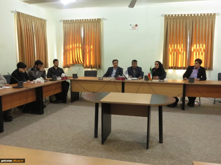 جلسه ارائه  مشکلات و پیشنهادات واحد درسی کارورزی در مرکز آموزش عالی شهید بهشتی گنبد کاووس