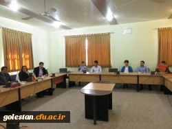 جلسه ارائه  مشکلات و پیشنهادات واحد درسی کارورزی در مرکز آموزش عالی شهید بهشتی گنبد کاووس