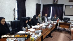 دومین جلسه تیم نظارت و ارزیابی دانشگاه فرهنگیان استان گلستان