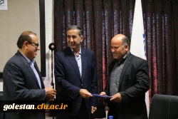 مراسم تکریم و معارفه کارشناس مسئول حراست امور پردیسهای دانشگاه فرهنگیان استان گلستان