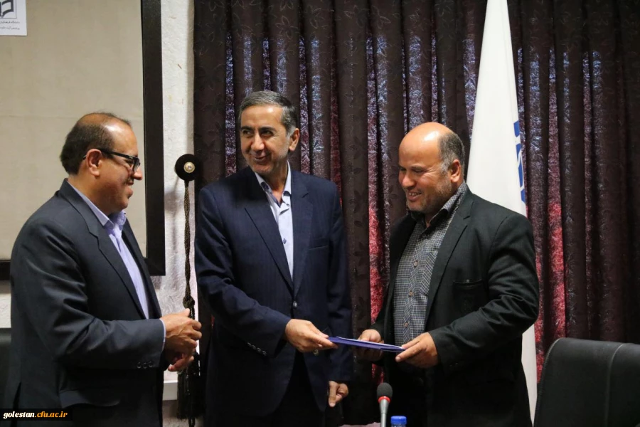 مراسم تکریم و معارفه کارشناس مسئول حراست امور پردیسهای دانشگاه فرهنگیان استان گلستان