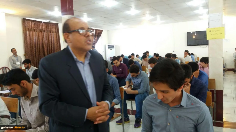 بازدید سرپرست محترم دانشگاه فرهنگیان استان گلستان از جلسه امتحانات پردیس