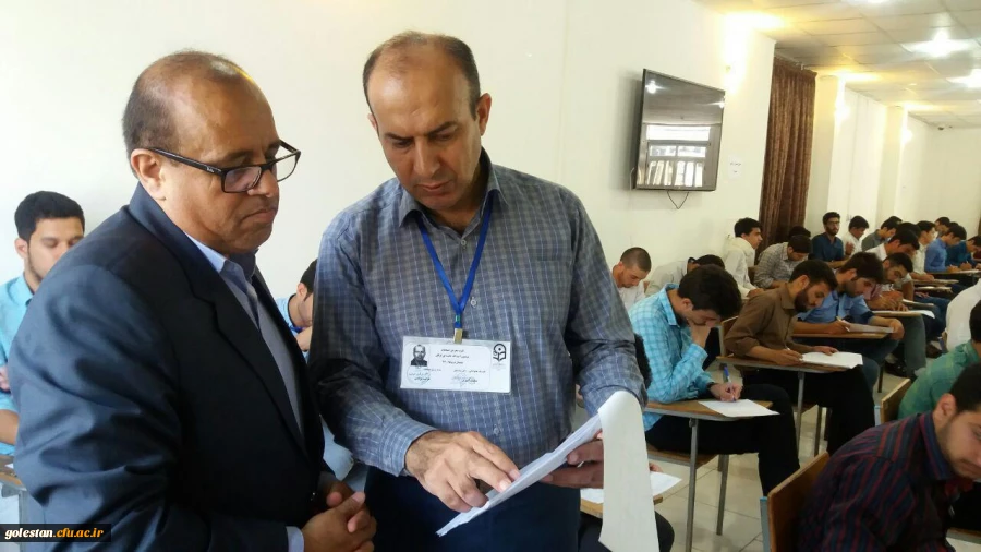 بازدید سرپرست محترم دانشگاه فرهنگیان استان گلستان از جلسه امتحانات پردیس