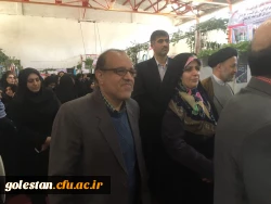 حضور سرپرست دانشگاه  فرهنگیان استان گلستان در مراسم  افتتاحیه نمایشگاه زن ، تلاش و توسعه 2