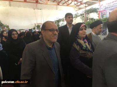 حضور سرپرست دانشگاه  فرهنگیان استان گلستان در مراسم  افتتاحیه نمایشگاه زن ، تلاش و توسعه