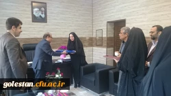 با حضور دکتر مسعودی  وهیأت همراه  از فرزند شهید والامقام احمد کیا تقدیر شد. 2