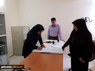 بازدید سرپرست دانشگاه و رؤسای ادارات استان از جلسه امتحانات پردیس آیت الله خامنه ای