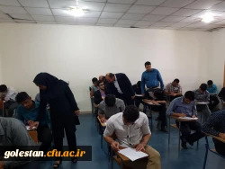 بازدید سرپرست دانشگاه و رؤسای ادارات استان از جلسه امتحانات پردیس آیت الله خامنه ای 4