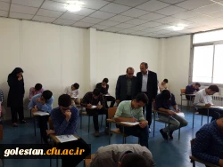 بازدید سرپرست دانشگاه و رؤسای ادارات استان از جلسه امتحانات پردیس آیت الله خامنه ای 5