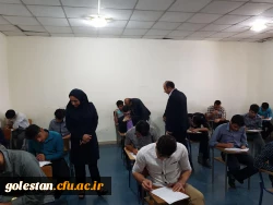 بازدید سرپرست دانشگاه و رؤسای ادارات استان از جلسه امتحانات پردیس آیت الله خامنه ای 9