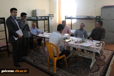 بازدید دکتر رجنی معاون هماهنگی استان از فرایند مصاحبه پردیس آیت ا... خامنه ای گرگان صبح امروز 96/6/13