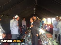 تصاویری از حضور سرپرست دانشگاه در مراسم قرائت فانحه به مناسبت درگذشت دانشجوی فقید مایسا حاجیلی دوجی  6