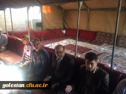 تصاویری از حضور سرپرست دانشگاه در مراسم قرائت فانحه به مناسبت درگذشت دانشجوی فقید مایسا حاجیلی دوجی  3