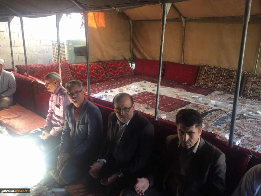 تصاویری از حضور سرپرست دانشگاه در مراسم قرائت فانحه به مناسبت درگذشت دانشجوی فقید مایسا حاجیلی دوجی  3