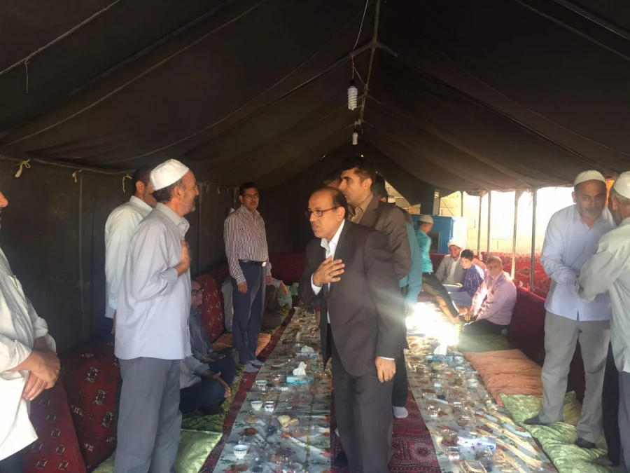 تصاویری از حضور سرپرست دانشگاه در مراسم قرائت فانحه به مناسبت درگذشت دانشجوی فقید مایسا حاجیلی دوجی 3