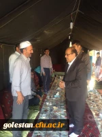 تصاویری از حضور سرپرست دانشگاه در مراسم قرائت فانحه به مناسبت درگذشت دانشجوی فقید مایسا حاجیلی دوجی 6