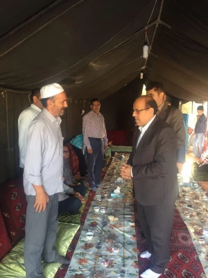 تصاویری از حضور سرپرست دانشگاه در مراسم قرائت فانحه به مناسبت درگذشت دانشجوی فقید مایسا حاجیلی دوجی 6