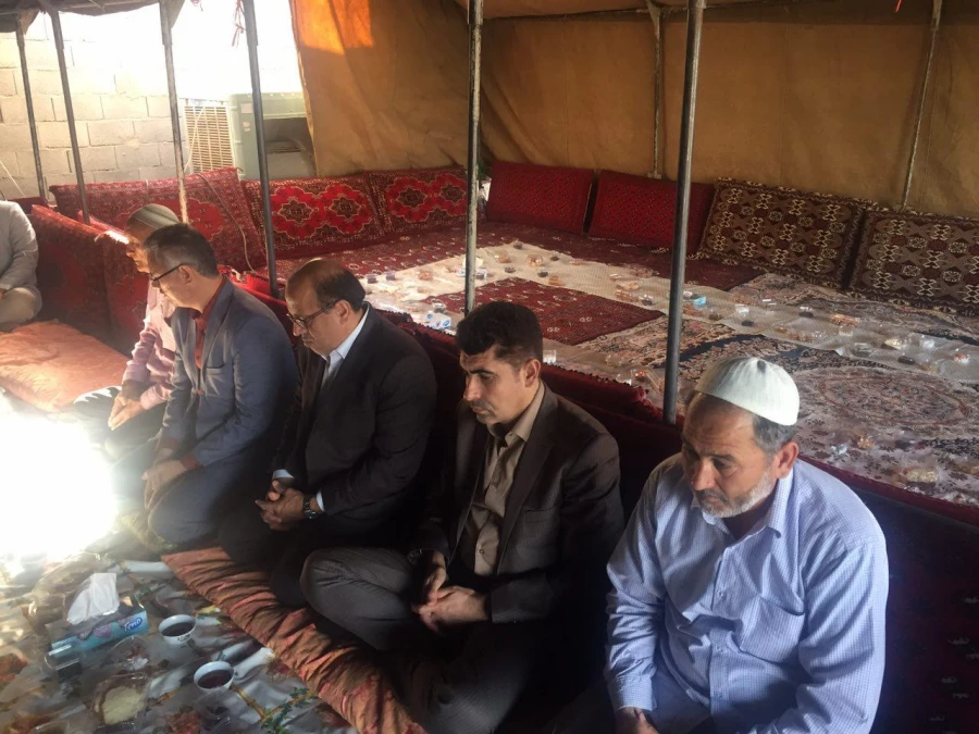 تصاویری از حضور سرپرست دانشگاه در مراسم قرائت فانحه به مناسبت درگذشت دانشجوی فقید مایسا حاجیلی دوجی 4