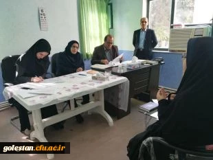 بازدید دکتر مسعودی سرپرست دانشگاه فرهنگیان گلستان از فرایند مصاحبه پذیرفته شدگان آزمون استخدامی آموزش و پرورش