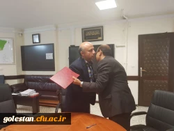 جلسه عقدتقاهم نامه بین دانشگاه فرهنگیان و مرکز بهداشت استان برگزار گردید. 9