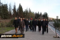 پیاده روی همگانی  و نرمش صبحگاهی کارکنان مدیریت استانی و پردیس آیت الله خامنه ای گرگان به مناسبت دهه فجر 6