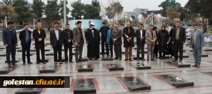 ادای احترام و تجدید میثاق با شهدا به مناسبت دهه مبارک فجر