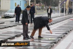 ادای احترام و تجدید میثاق با شهدا به مناسبت دهه مبارک فجر 6