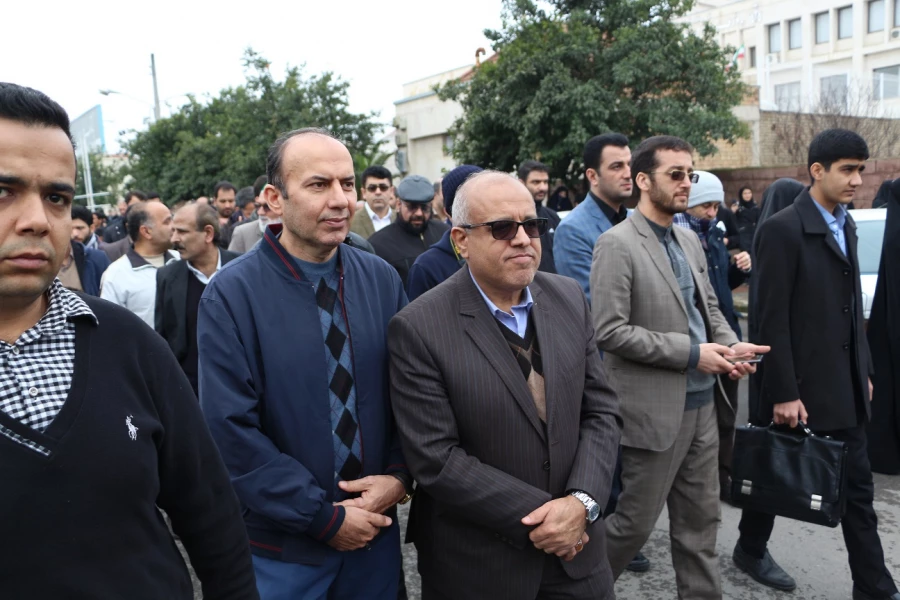 برگزاری مراسم تشییع و خاکسپاری دو شهید گمنام در دانشگاه آزاد اسلامی واحد گرگان  4