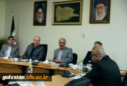 جلسه ی گزارش اقدامات انجام شده سال 96 و برنامه های پیش بینی شده سال 97 دانشگاه فرهنگیان  استان گلستان در استانداری 7