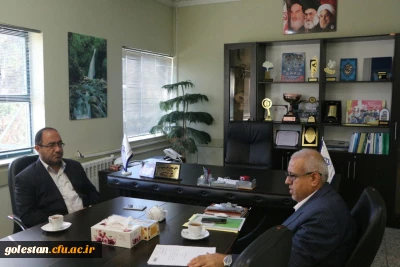 ملاقات مدیرکل پدافند غیرعامل استانداری با رییس دانشگاه فرهنگیان استان برای تمهید مقدمات عقد تفاهم  نامه همکاری های مشترک