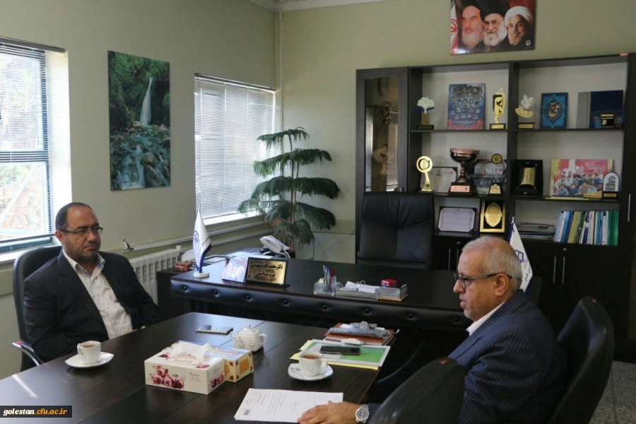 ملاقات مدیرکل پدافند غیرعامل استانداری با رییس دانشگاه فرهنگیان استان برای تمهید مقدمات عقد تفاهم  نامه همکاری های مشترک 2