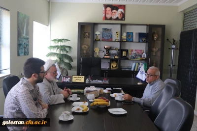 نشست مشترک سرپرست دانشگاه فرهنگیان با مسئول دفتر نهاد رهبری در دانشگاه های استان