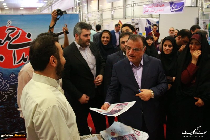 حضور سرپرست دانشگاه فرهنگیان در مراسم افتتاحیه سومین نمایشگاه مطبوعات و رسانه های استان گلستان 4