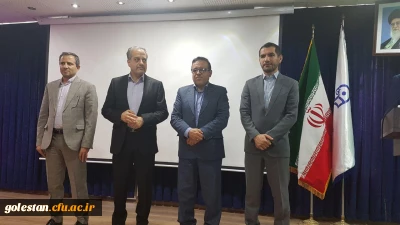 جلسه تکریم و معارفه سرپرست مدیریت امور پردیس های استان گلستان با حضور دکتر طاهری نیا برگزار شد.