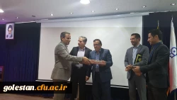 جلسه تکریم و معارفه سرپرست مدیریت امور پردیس های استان گلستان با حضور دکتر طاهری نیا برگزار شد. 5