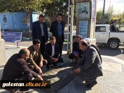 حضور سرپرست دانشگاه فرهنگیان استان به همراه جمعی از اساتید و کارکنان دانشگاه در گلزار شهدای گرگان 5