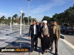 حضور سرپرست دانشگاه فرهنگیان استان به همراه جمعی از اساتید و کارکنان دانشگاه در گلزار شهدای گرگان 4