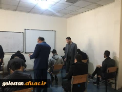 بازدید سرپرست دانشگاه فرهنگیان استان از جلسه امتحانات پایان نیمسال اول سال تحصیلی 98-97 پردیس آیت الله خامنه ای  4