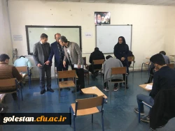 بازدید سرپرست دانشگاه فرهنگیان استان از جلسه امتحانات پایان نیمسال اول سال تحصیلی 98-97 پردیس آیت الله خامنه ای  6