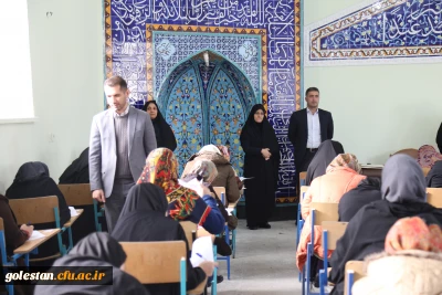 بازدید دکترمازندرانی،سرپرست دانشگاه فرهنگیان استان از جلسه امتحانات پایان ترم دانشجومعلمان پردیس امام خمینی(ره)