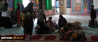 اسکان خانواده های سیل زده در دانشگاه فرهنگیان استان گلستان