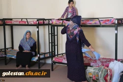 اسکان خانواده های سیل زده در دانشگاه فرهنگیان استان گلستان 4