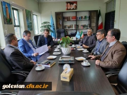 جلسه عقد تفاهم نامه سرپرست دانشگاه فرهنگیان با مدیرکل دفتر فرهنگی و اجتماعی استانداری جهت استقرار دبیرخانه مدیریت اجرایی سند استراتژیک پیشگیری از آسیب های اجتماعی استان در دانشگاه 2