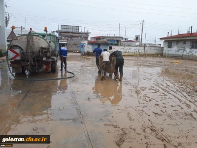 حضوردانشجومعلمان پردیس آیت الله خامنه ای گرگان در قالب اردوی جهادی در مناطق سیل زده